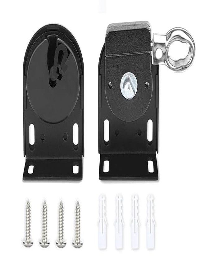 Medduw Sunshade Replacement Parts, Upgraded Roller Blind mounting Bracket, Cordless Crank kit, Suitable for Coolaroo External sunshades and Outdoor Blinds. (Black, Cordless Bracket) - Image 2